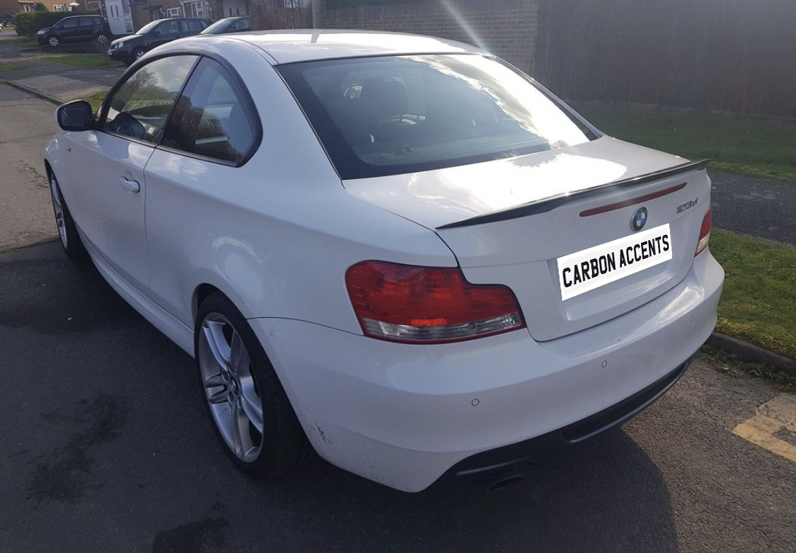 1 Series - E82 Coupe: Gloss Black Performance Style Spoiler - Carbon Accents