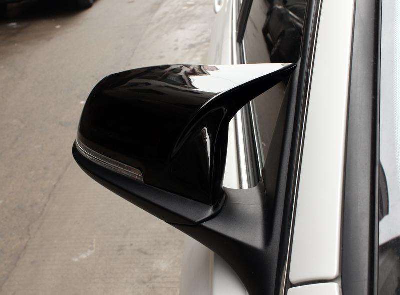 BMW 4 Series F32 F33 F36 Wing Mirror Covers: Gloss Black – Carbon