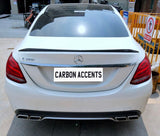 C Class - W205: Gloss Black AMG Style Spoiler 14-20